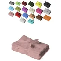 EXKLUSIV HEIMTEXTIL 12 x Gästetuch 500 g/m2 30 x 50 cm Rosa