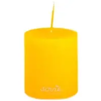 Sovie CANDLES Stumpenkerze in Senfgelb Ø 50 mm x H 60 mm - 24 Stück - Brenndauer ca. 16 Std.