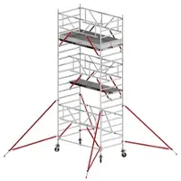 Altrex RS Tower 55-S mit Safe-Quick 8,8m Arbeitshöhe Holz-Plattform 1,85m
