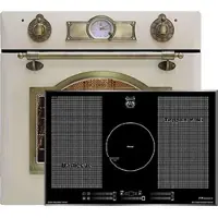 Kaiser Herd-set Elektro Backofen EH 6355 ElfEm+KCT 777 FI La Perle Induktions Kochfeld 77cm