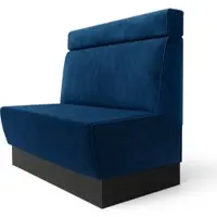 GGM Möbel Meyer S | Gastrobank | B:H 180 x 120 cm | Blau | Kopfteil | Samt