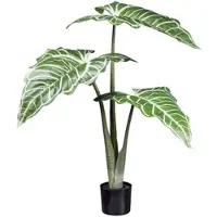 Creativ Green künstliche Pflanze Colocasia White lava, ca 130cm