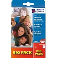 Avery Zweckform Inkjet-Fotopapier Classic A6 einseitig beschichtet glänzend 180 g/qm 100 Blatt Packung mit 24 Stück