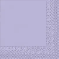 Mank Serviette Tissue Lila, 33 x 33 cm, 1/4 Falz, 100 Stück