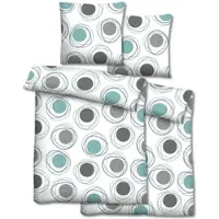 Castell Doppelpack Polycotton Renforcé Bettwäsche 135 x 200 cm + 80 x 80 cm
