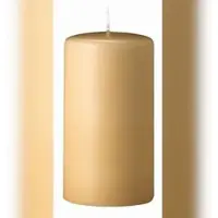 Kopschitz Kerzen 4er Adventskerzen, Adventskranz Kerzen Set Beige 6 x Ø 6 cm