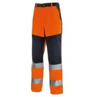 TeXXor Warnschutz Bundhose ROCHESTER, orange/marine 4355 , 1 Stück, Größe: 46