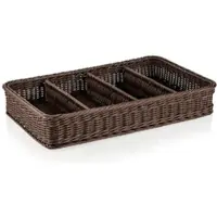 WAS Germany - GN Besteckkorb 1/1 WEAVER PRO Systemkörbe, braun, Polypropylen