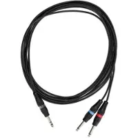 Sommer cable ONHF-0500-SW SC-Onyx Klinke Stereo Male - 2 x Klinke Mono Male 5 Me... - Y-Kabel