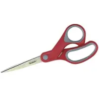 Scotch Komfort-Schere 20cm mit Komfortgriffen rot/grau Packung mit 12 Stück