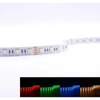Longlife LED Strip 24V LED Streifen 5M 12W/m 60LED/m 12mm Farbwechsel - Lichtfarbe: RGB+3000K...