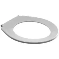 Eisenberg 4002 WC-Sitz 56.439.01..0000 weiß, Edelstahlscharnieren, durchgehende Scharnierwelle, ohne Deckel