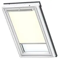 Velux Sichtschutzrollo beige uni manuell Rahmen aluminium RFL Y45 1086S