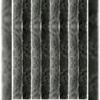 Arsvita Flauschvorhang 120x220 Unistreifen anthrazit - schwarz