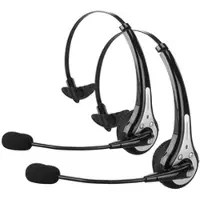Callstel 2er Pack Profi-Mono-Headset mit Bluetooth, Geräuschunterdrückung