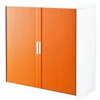 PaperFlow easyOffice Rollladenschrank »easyOffice« 110 x 104 cm orange, 110x104x41.5 cm
