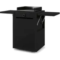 Forge Adour Plancha Grill Modern Gas 45 Schwarz auf Rollwagen