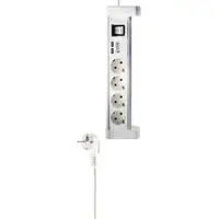 Shiverpeaks SHVP BS60317-W - Tischsteckdose, 4-fach, Typ F, 2x USB, weiß