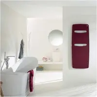 Zehnder Design-Heizkörper Vitalo Spa Completto VITK-120-050 Volcanic, 1.225 x 16 x 490 mm, RAL 9016, montagefertig mit EasyFit-Anschlussbox