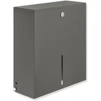 Hewi System 900 WC-Großrollenhalter 900.21.00160SC aus Edelstahl, pulverbeschichtet, dunkelgrau, perlglimmer tiefmatt, Wandmontage