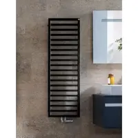 Zehnder Design-Heizkörper Quaro QAE-180-045/GD, 1865x30x450 mm, schwarz, elektrisch, spritzwassergeschützt IP44