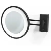 DECOR WALTHER Schminkspiegel BS 36 LED Black Matt (3-face Vergrößerung)