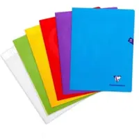 Clairefontaine 10x Heft Mimesys, 24x32 cm, 24 Blatt 90g, französische Lineatur Seyès, Einband aus Polypropylen - Sortiert 303311C