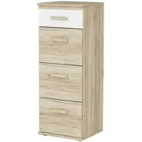 Sconto Hochkommode Cariba ¦ holzfarben ¦ Maße (cm): B: 46 H: 121 T: 40.0