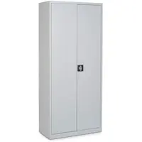 Ceha Flügeltüren- und Stahlschrank Classic 180 x 80 x 38 cm mit Türen in RAL7035 (lichtgrau)