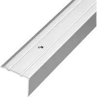 DURAL Stufenprofil zum Nachrüsten Aluminium silber gebohrt (L=270 cm, H= 10 mm)