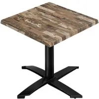 GGM Möbel WTG | Bistro Außen Tisch | B: T: H: 70 x 70 x 75,5 cm | Vintage Old / Schwarz | Quadratisch