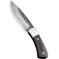 Muxel Das kleine Allzweckmesser für Küche, Outdoor, Camping, Jagt mit Lederhülle