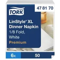 Tork Serviet Linstyle 48x48 cm 1/8 fold Hvid,6 pk x 50 stk/krt