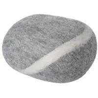 Myfelt - Kieselstein Pouf Carl S, hellgrau meliert