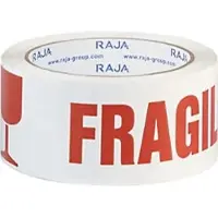RAJA Signalklebeband Rot, Weiß 50 mm (B) x 66 m (L) PP (Polypropylen) 6 Stück