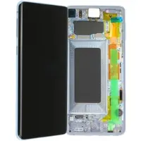Samsung LCD-Kompletteinheit für Galaxy S10 G973F, Prism Blue