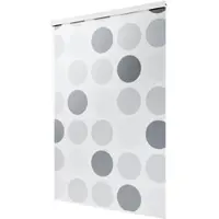 KS Handel 24 Halb-Kassetten Duschrollo Duschvorhang PEVA Retro grau 70x240 cm