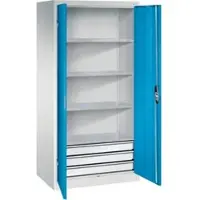 C+P Werkzeugschrank mit Schubladen Acurado, 1950x930x600mm, 7035/5012