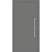 Haustuerenland.de Haustür mit Fingerprint "GESA" 79 mm RC2 Graualuminium RAL 9007 innen öffnend DIN rechts