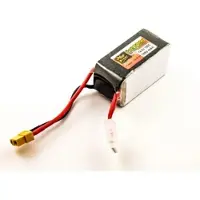 AccuCell Akku für FPV Drohnen, Multicopter, Quadcopter, XT60 Anschluß, Li-Polymer, 14.8V, 1,55Ah