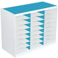 PaperFlow Sortierstation »24 Fächer« A4 blau