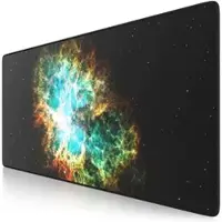CSL Gaming Mauspad, XXL Schreibtischunterlage 900 x 400mm, Präzision & Geschwindigkeit, Galaxie
