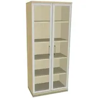 Fm Büromöbel Aktenschrank »Oldenburg« 5 OH klare Acrylglastüren königsahorn, 80x186.9x44.2 cm