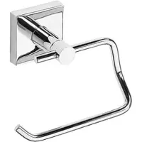 BRILLANTBAD META Papierrollenhalter ohne Deckel Messing Chrom poliert 135x100x90 mm für Bad & WC >> zum Bohren oder Kleben*