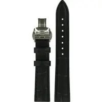 Certina - Leder Lederarmband 16mm/14mm C600019055 - alligator-prägung,rind,schwarz