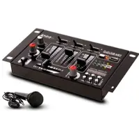 ETC DJ PA Stereo Mischpult USB MP3 Party Kompakt Mixer 4 Kanal im Set inklusive Mikrofon