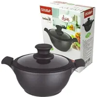 Olymp Handels GmbH Casserole 7.5L Topf Kochtopf Induktion Kazan aus Aluguss Wok 7.5L