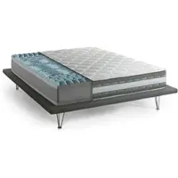Dmora Einzelmatratze Dlea, Herausnehmbare Matratze aus Memory Foam und Gel Waterfoam, 100% Italy, Anti-Milbe und hypoallergen, Cm 80x200 h27