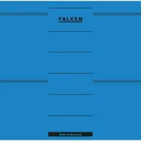 Falken 11286788 Ordner-Rückenschild, Etiketten 60 x 190 mm selbstklebend für 8 cm breite Ordner - Blau