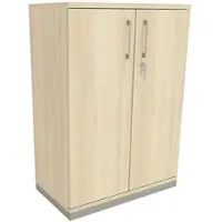 Fm Büromöbel Aktenschrank abschließbar für 3 Ordnerhöhen Breite 80 cm »Oldenburg« braun, 80x113.3x44.2 cm